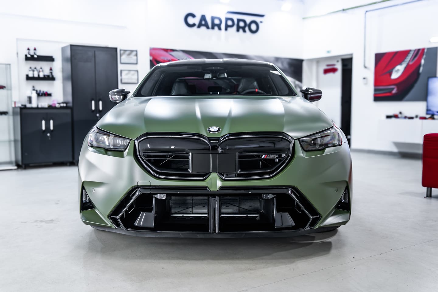 BMW M5 v matnej PPF fólii CarPro Immortal, fotografia 5